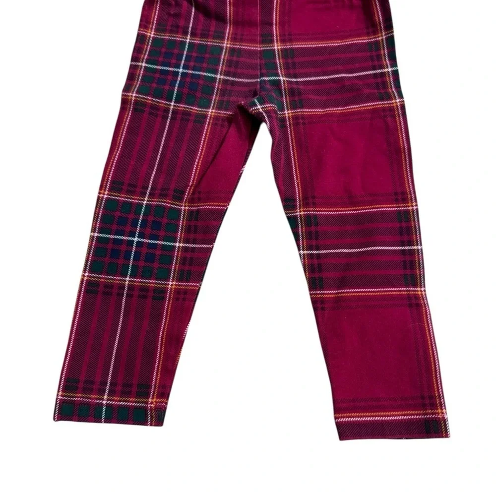 The Children's Place Red and Green Plaid Leggings